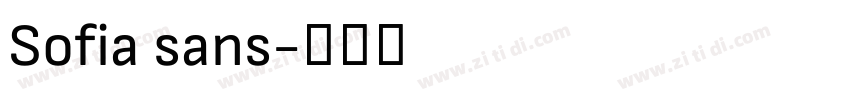 Sofia sans字体转换